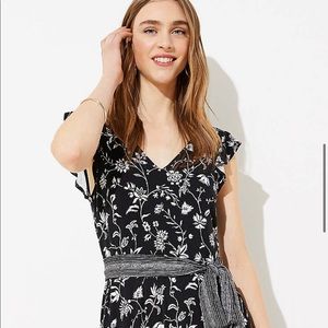 NWT Loft Rainforest Cutout Midi Dress